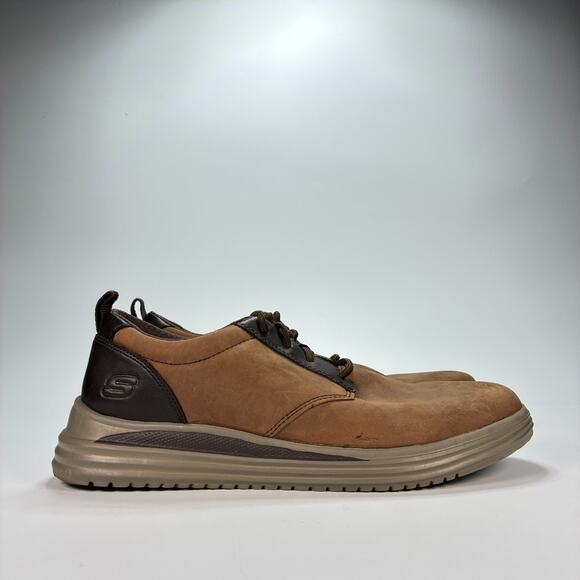 Skechers Proven Mursett Brown Slip On Loafers Casual Shoes 204667 Men’s Size 12 - Picture 1 of 11